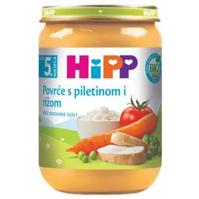 HiPP Bebi Kasica Povrce Sa Pirincem I Piletinom Hi