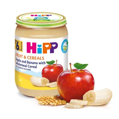 HiPP Kašica Jabuka&banan&žitar 190 g