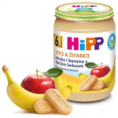 HiPP Voć Užitak Jab Ban Deč Keks100g Hip 100 g