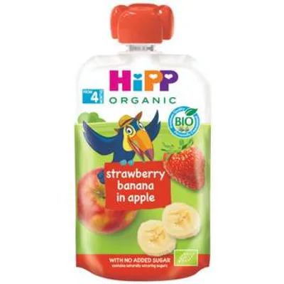 HiPP Pire Jabuka Banana Jagoda 100 g