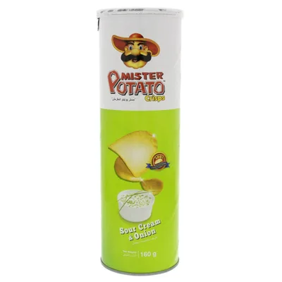 Cips Sour Cream&onion Mister Potato 160 g
